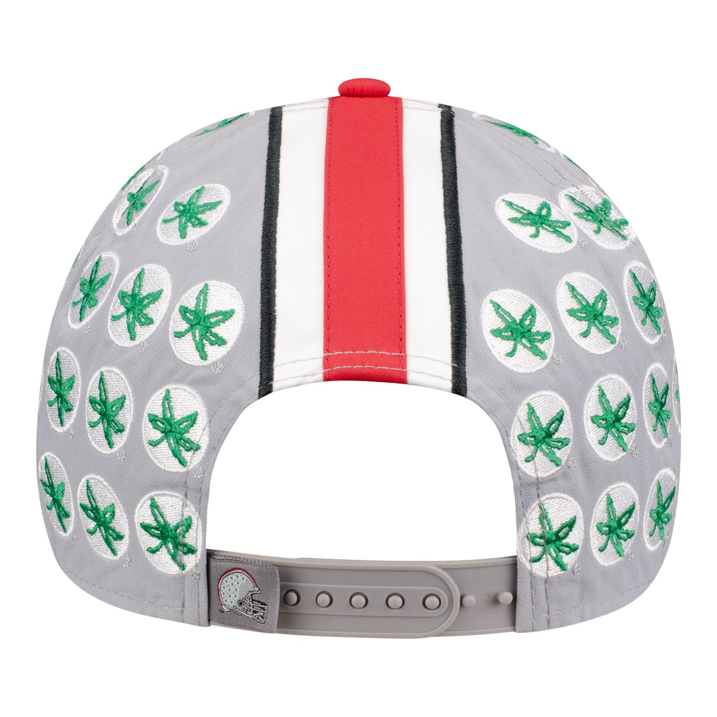 Ohio State Buckeyes Helmet Structured Adjustable Hat - Back View