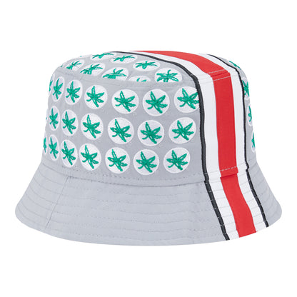 Ohio State Buckeyes Helmet Bucket Hat - Angled Left View