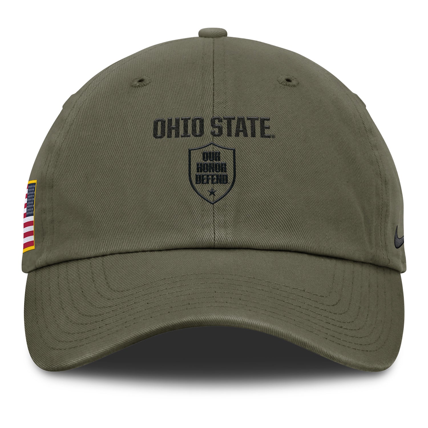 Ohio State Buckeyes Nike Military 'Our Honor Defend' Adjustable Hat - Front View