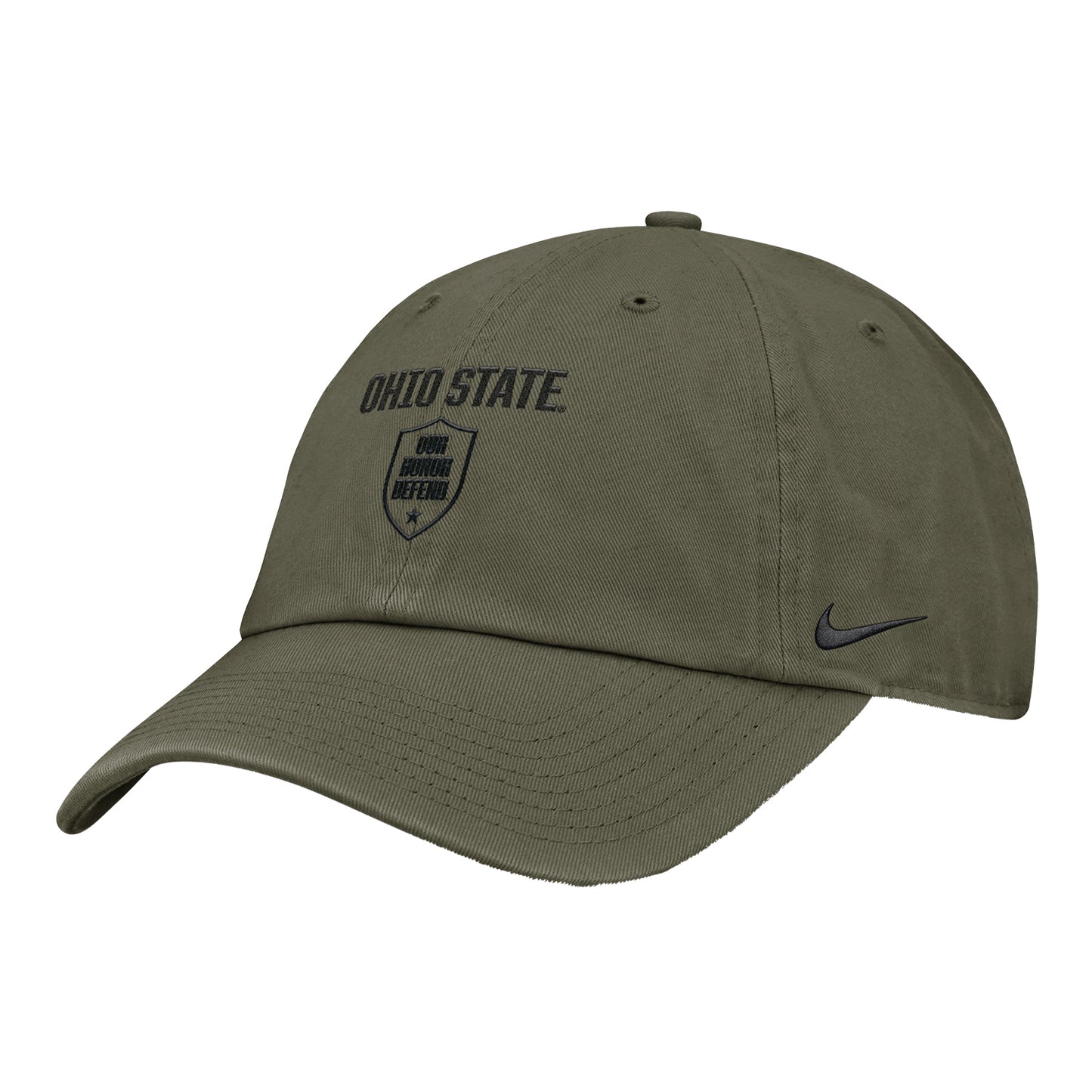 Ohio State Buckeyes Nike Military 'Our Honor Defend' Adjustable Hat - Left Angled View