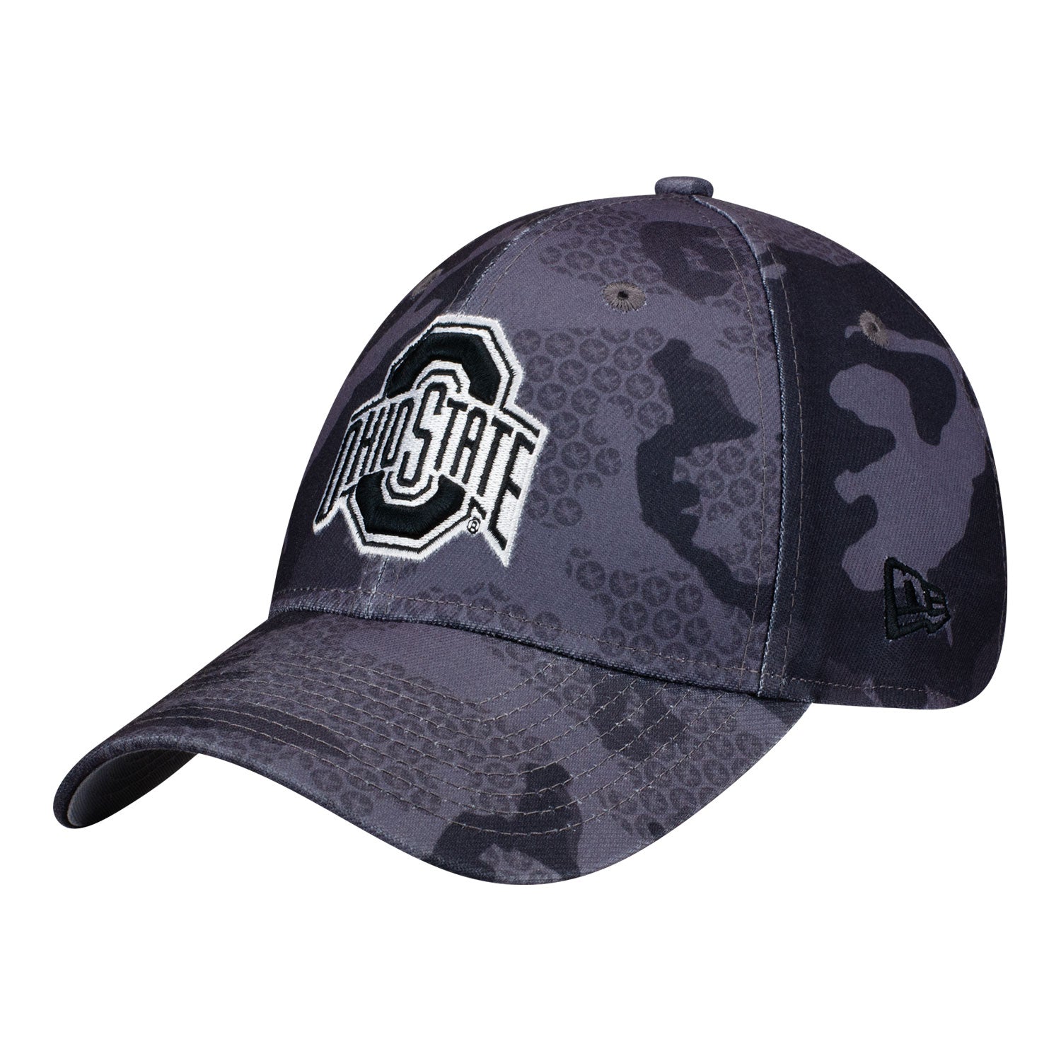 Ohio State Buckeyes Our Honor Defend Black Flex Hat - Left Angled View