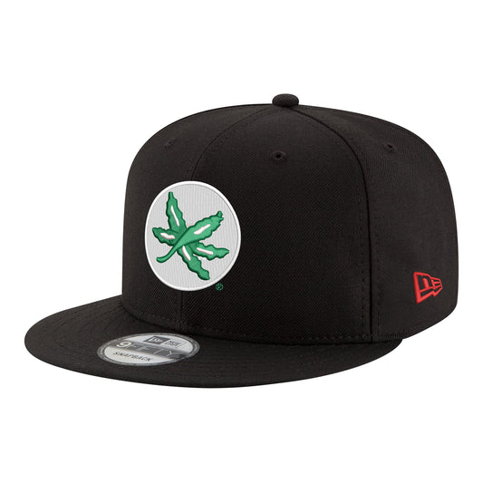 Ohio State Buckeyes Buckeye Leaf 950 Snapback Hat - Left Angled View