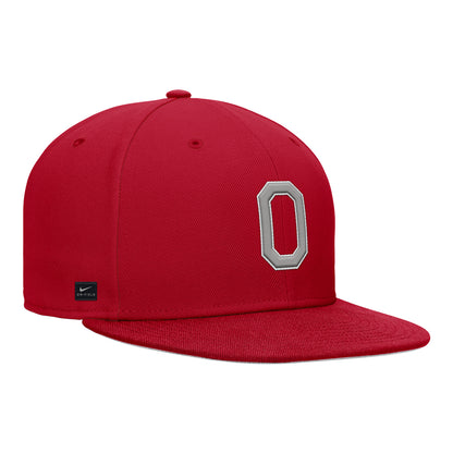 Ohio State Buckeyes Structured Fitted Hat - Angled Front Right