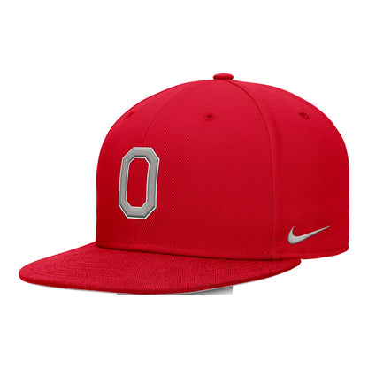 Ohio State Buckeyes Structured Fitted Hat - Angled Front Left