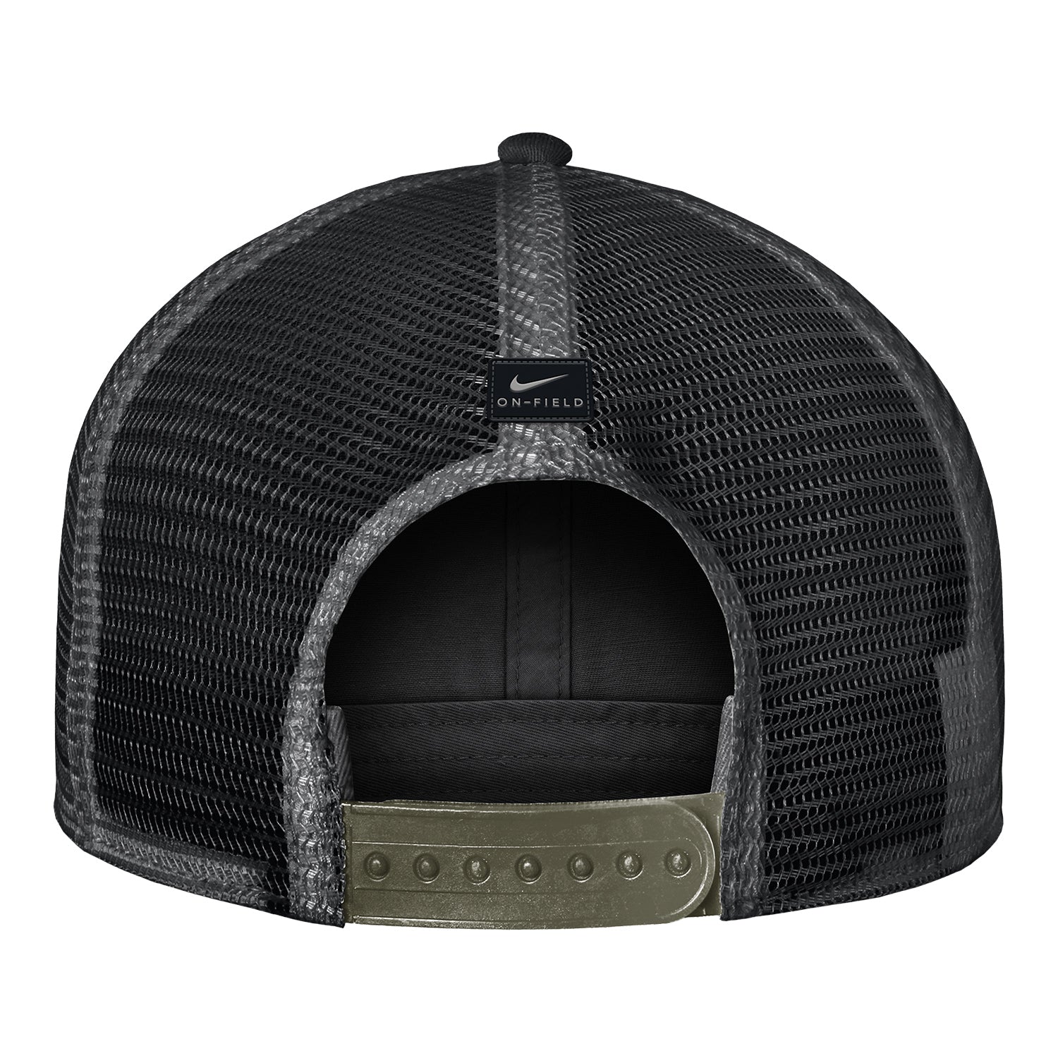 Ohio State Buckeyes Nike Our Honor Defend Structured Trucker Hat In Camo - Back View