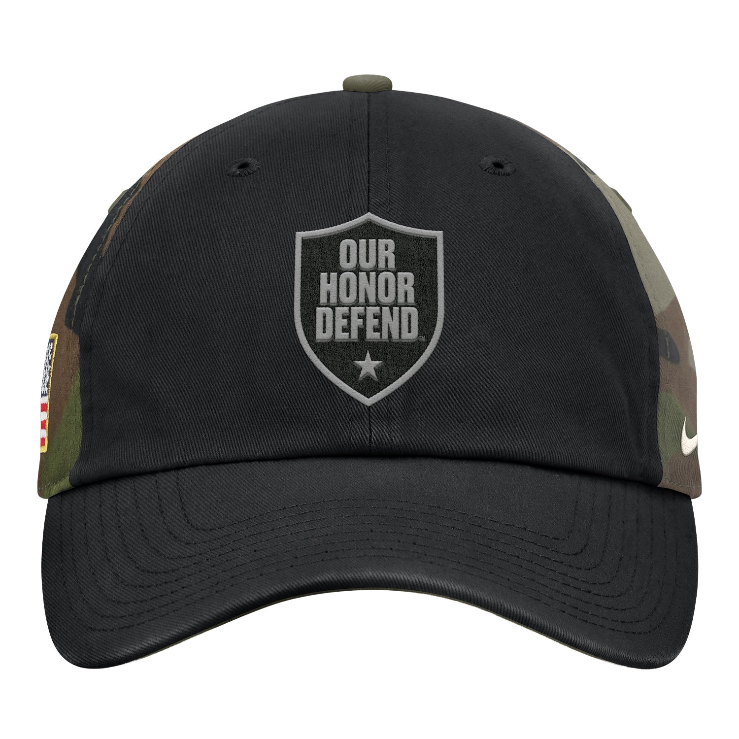 Ohio State Buckeyes Nike Our Honor Defend Adjustable Cap In Camo - Front View