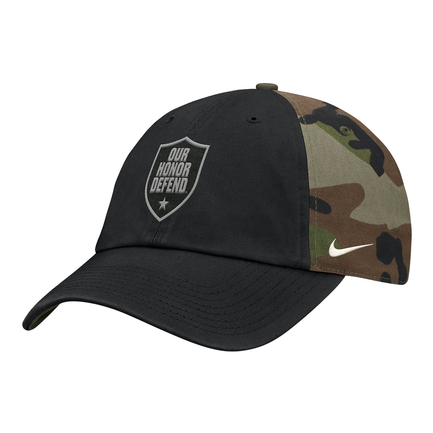 Ohio State Buckeyes Nike Our Honor Defend Adjustable Cap In Camo - Front Left View