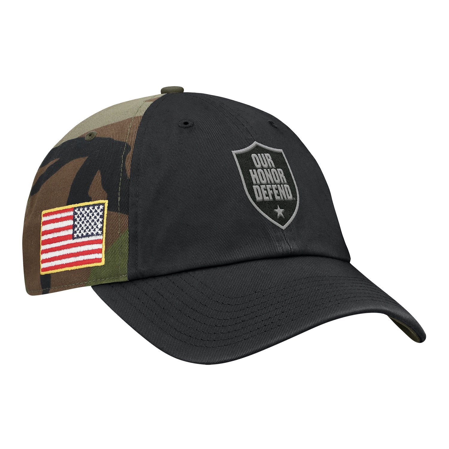 Ohio State Buckeyes Nike Our Honor Defend Adjustable Cap In Camo - Front Right View