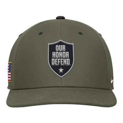Ohio State Buckeyes Nike Our Honor Defend Pro Snapback In Green - Front View