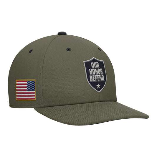 Ohio State Buckeyes Nike Our Honor Defend Pro Snapback In Green - Front Right View