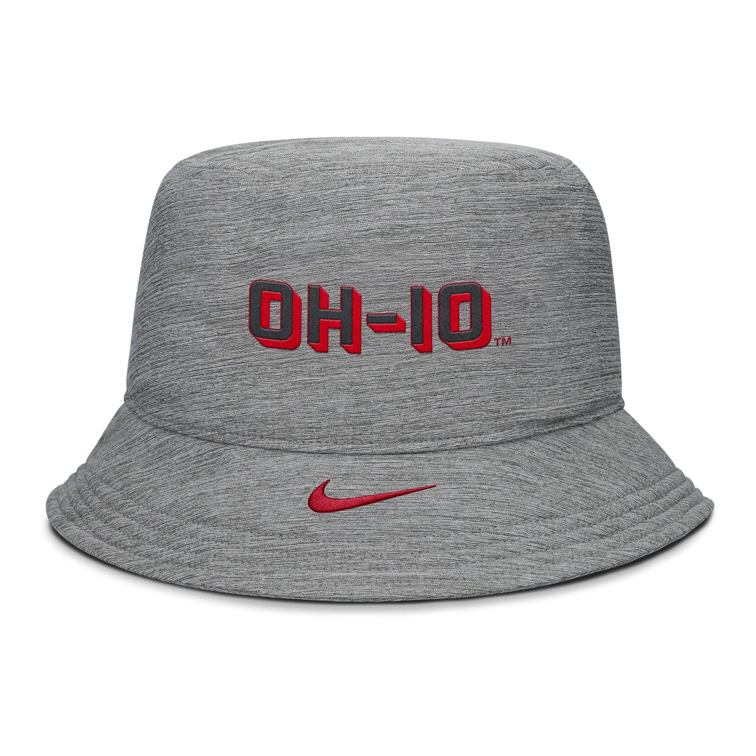 Ohio State Buckeyes Nike Apex Practice Gray Bucket Hat - Back View