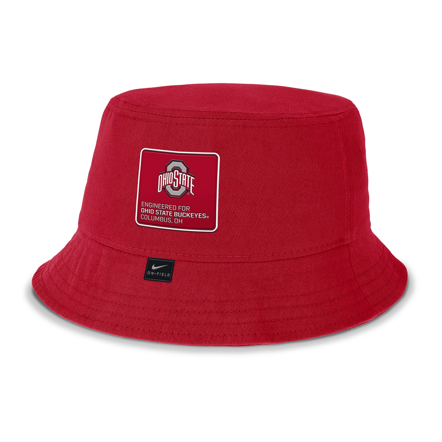 Ohio State Buckeyes Nike Apex Gameday  Scarlet Bucket Hat In Red - Front View