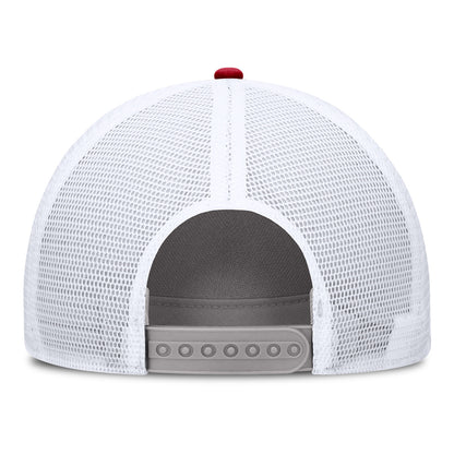 Ohio State Buckeyes Nike Legacy Patch Trucker Hat In Grey - Back View