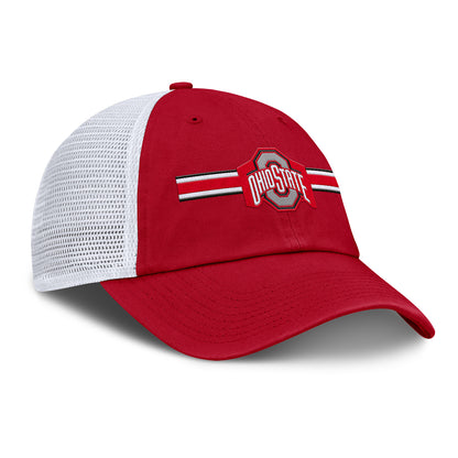 Ohio State Buckeyes Nike Club Academic Primary Logo Scarlet Hat In Red - Front Right View