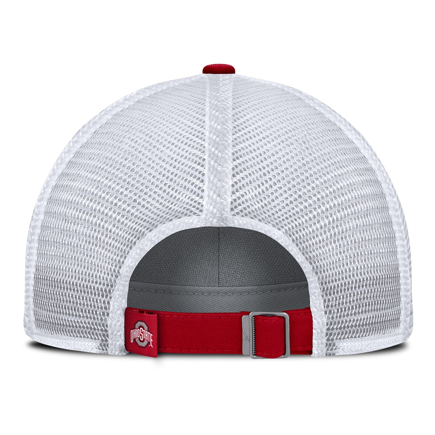 Ohio State Buckeyes Nike Club Academic Primary Logo Scarlet Hat In Red - Back View