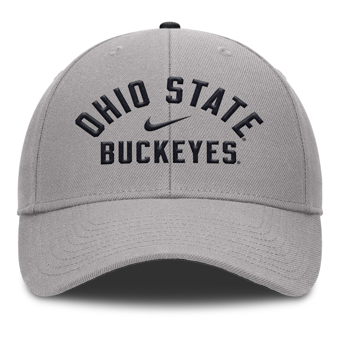 Ohio State Buckeyes Nike Rise Prep Gray Hat - Front View