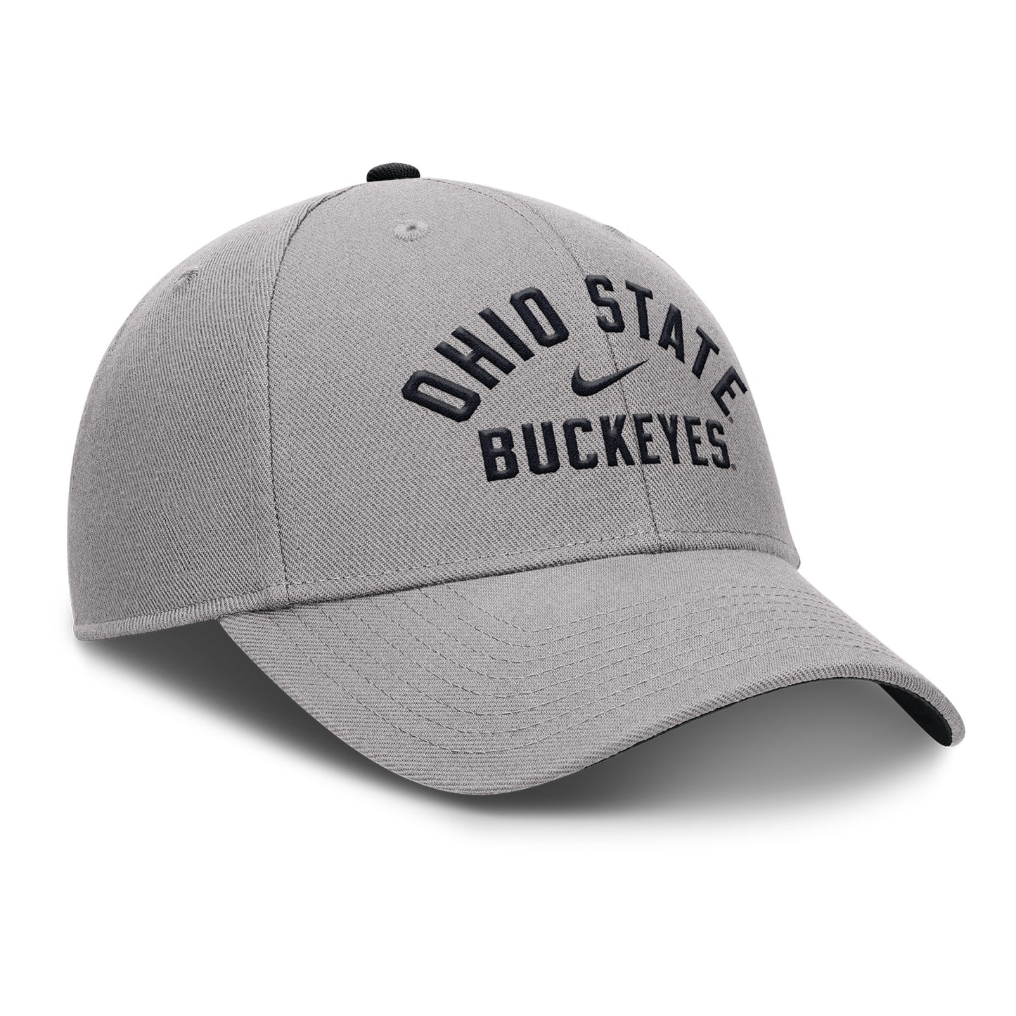 Ohio State Buckeyes Nike Rise Prep Gray Hat - Front Right View