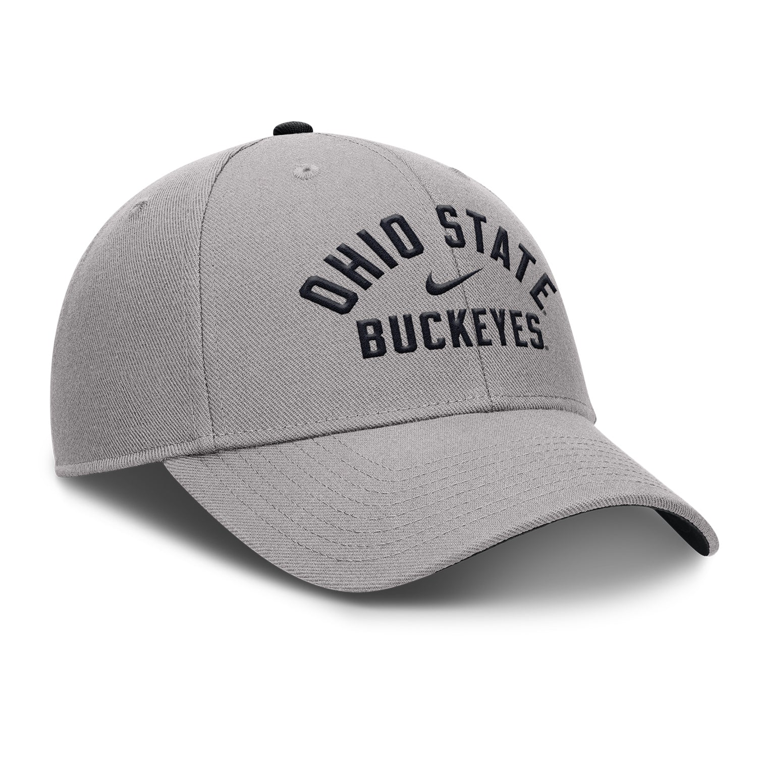 Ohio State Buckeyes Nike Rise Prep Gray Hat - Front Right View