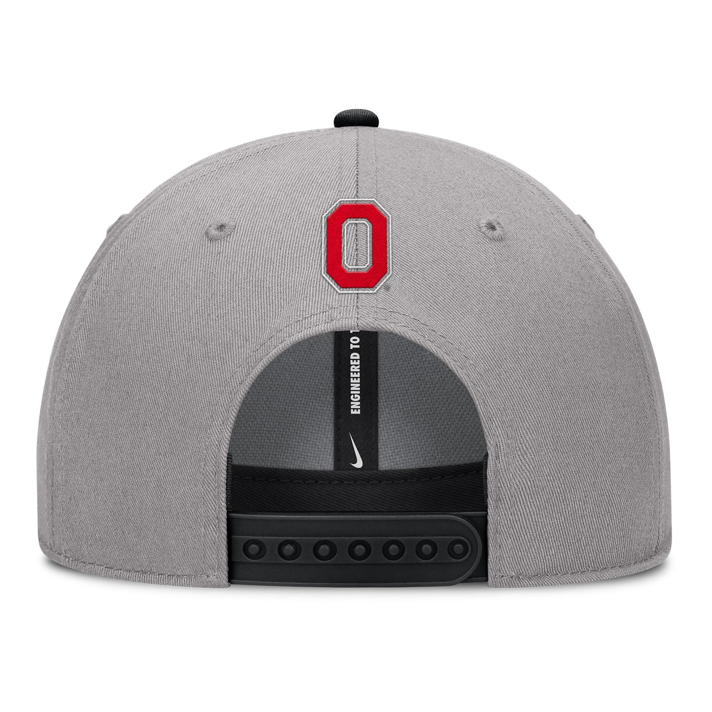 Ohio State Buckeyes Nike Rise Prep Gray Hat - Back View