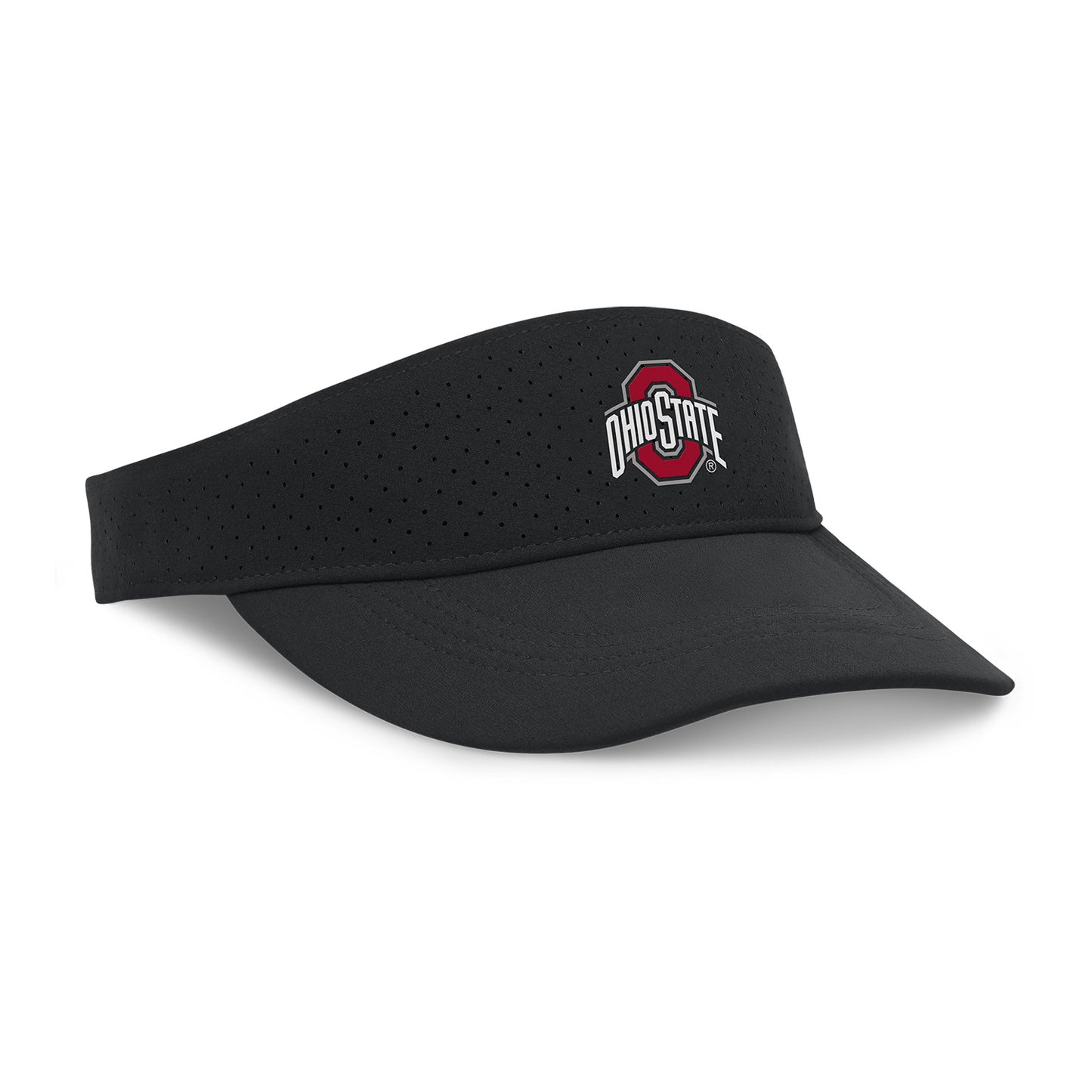 Ohio State Buckeyes Nike Ace Performance Black Visor - Front Right View