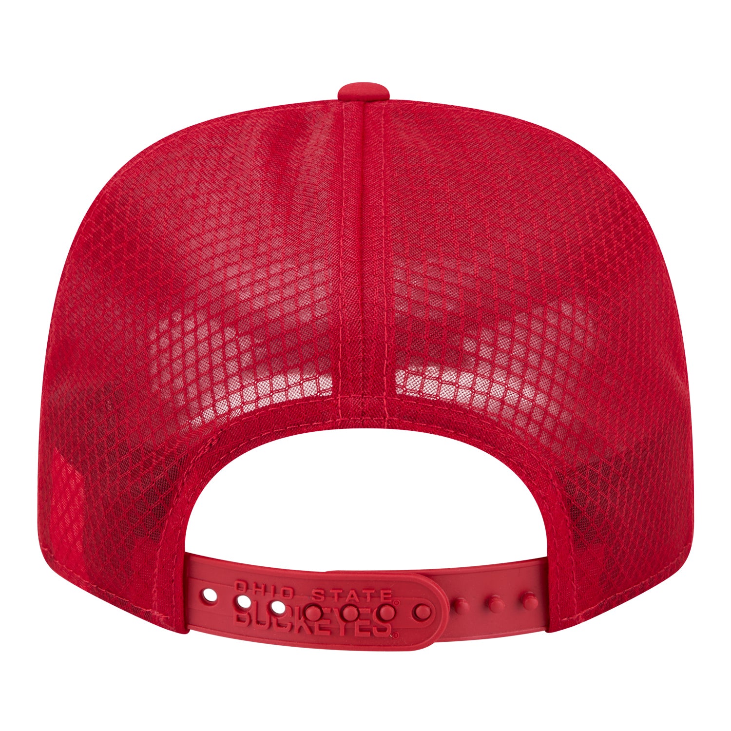 Ohio State Buckeyes 970 College Mesh Scarlet Hat - Back View