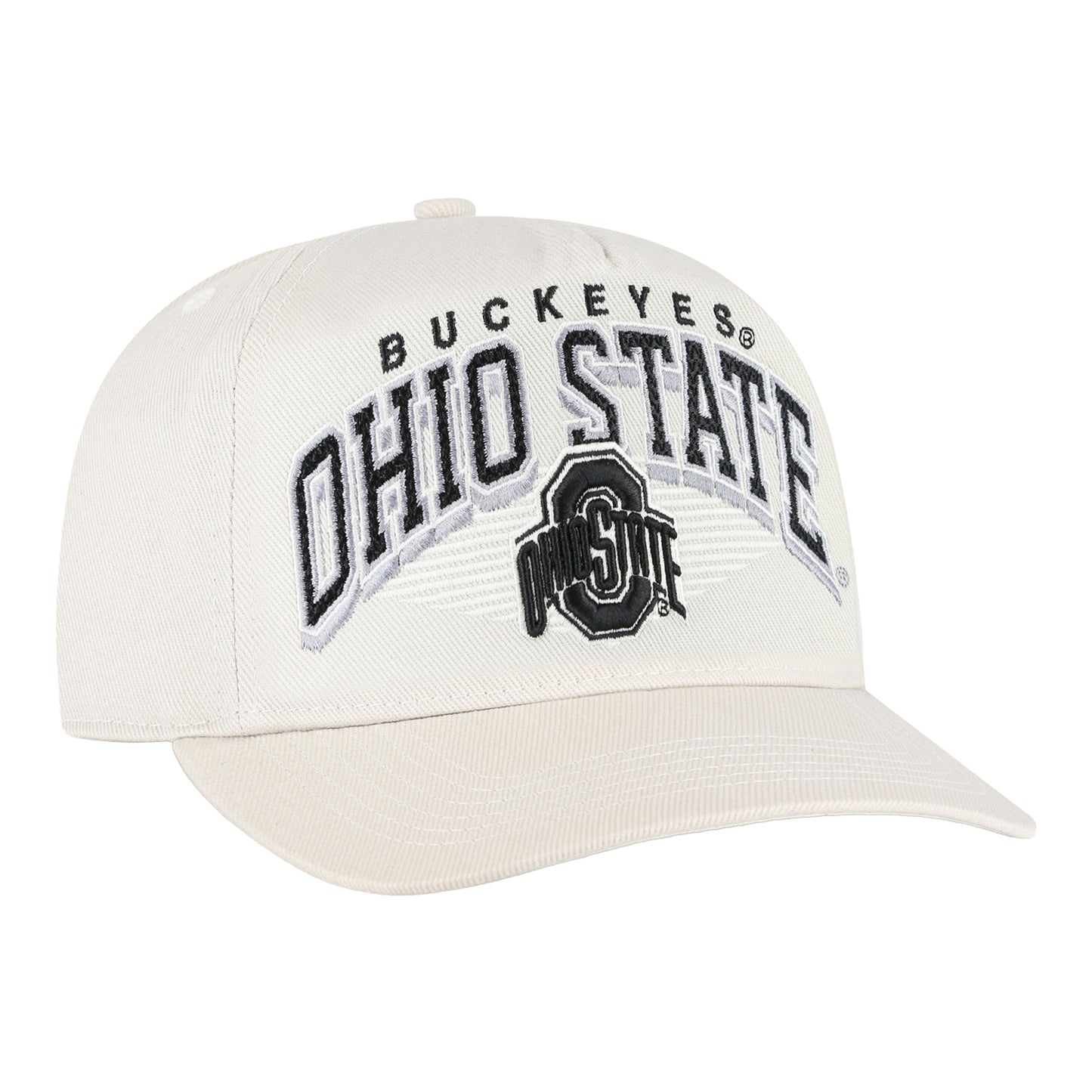 Ohio State Buckeyes 47 Brand Paloma Hitch White Hat - Front Right View