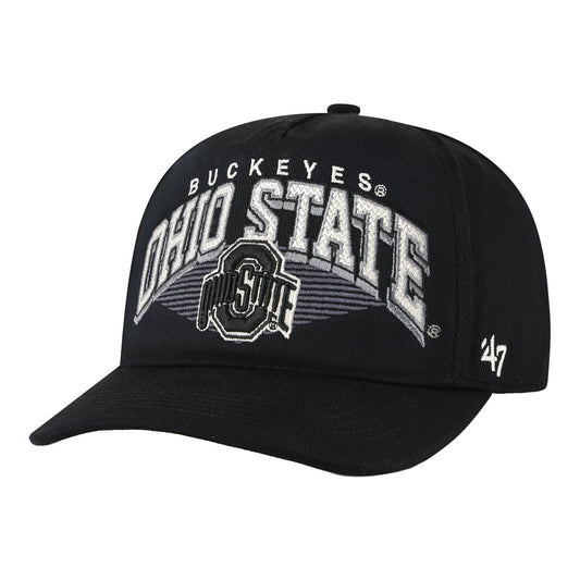 Ohio State Buckeyes 47 Brand Paloma Hitch Black Hat - Front Left View