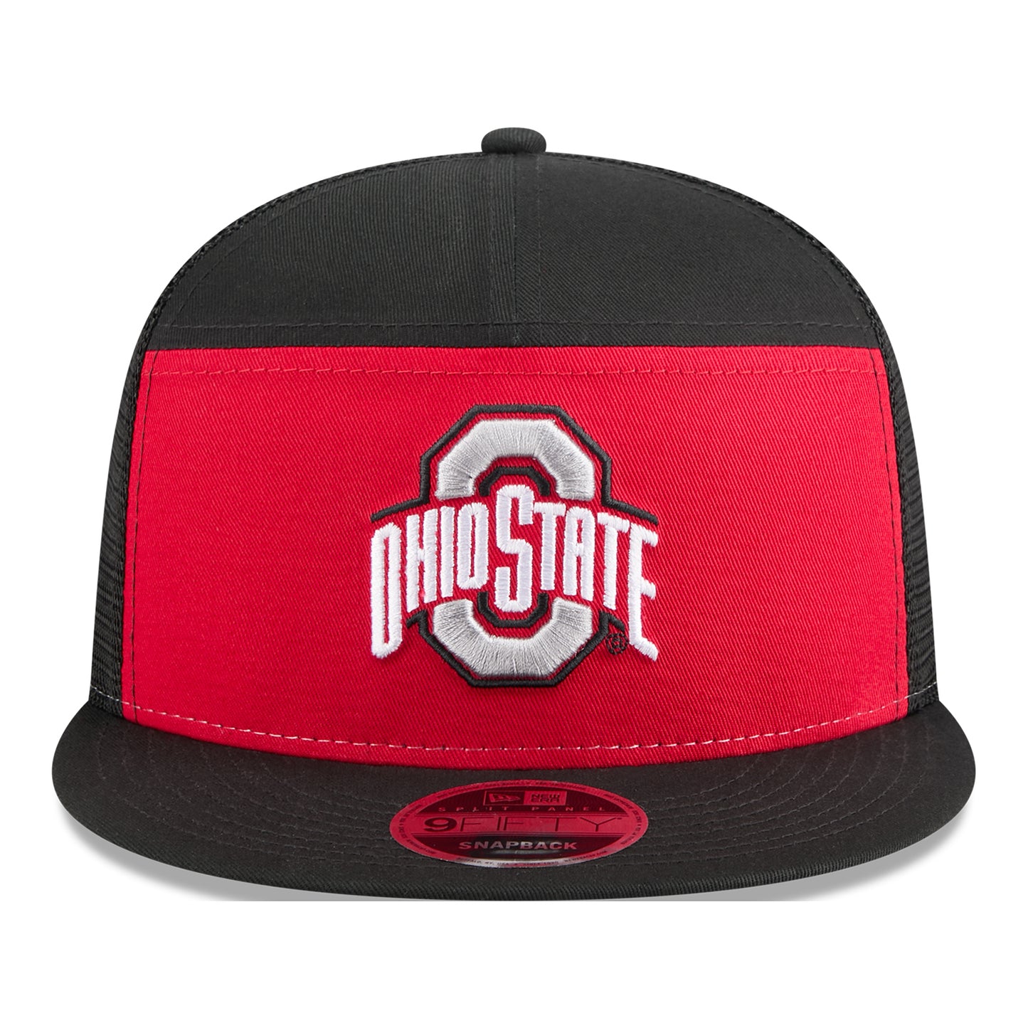 Ohio State Buckeyes New Era 950 Primary Logo Hat In Red - Front View