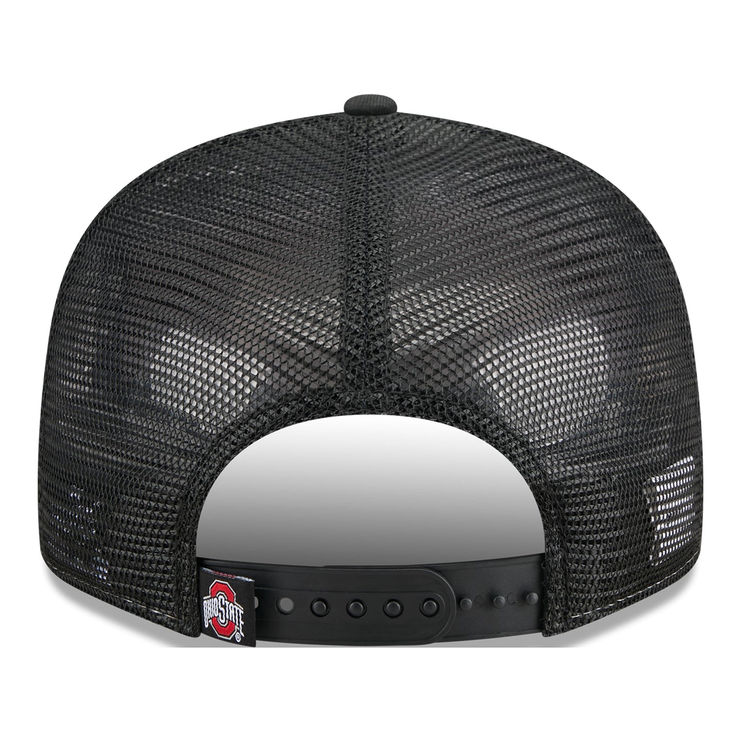 Ohio State Buckeyes New Era 950 Primary Logo Hat In Red - Back View