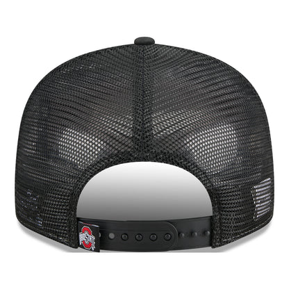 Ohio State Buckeyes New Era 950 Primary Logo Hat In Red - Back View