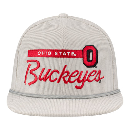 Ohio State Buckeyes New Era 950 Corduroy Rope Hat - Front View