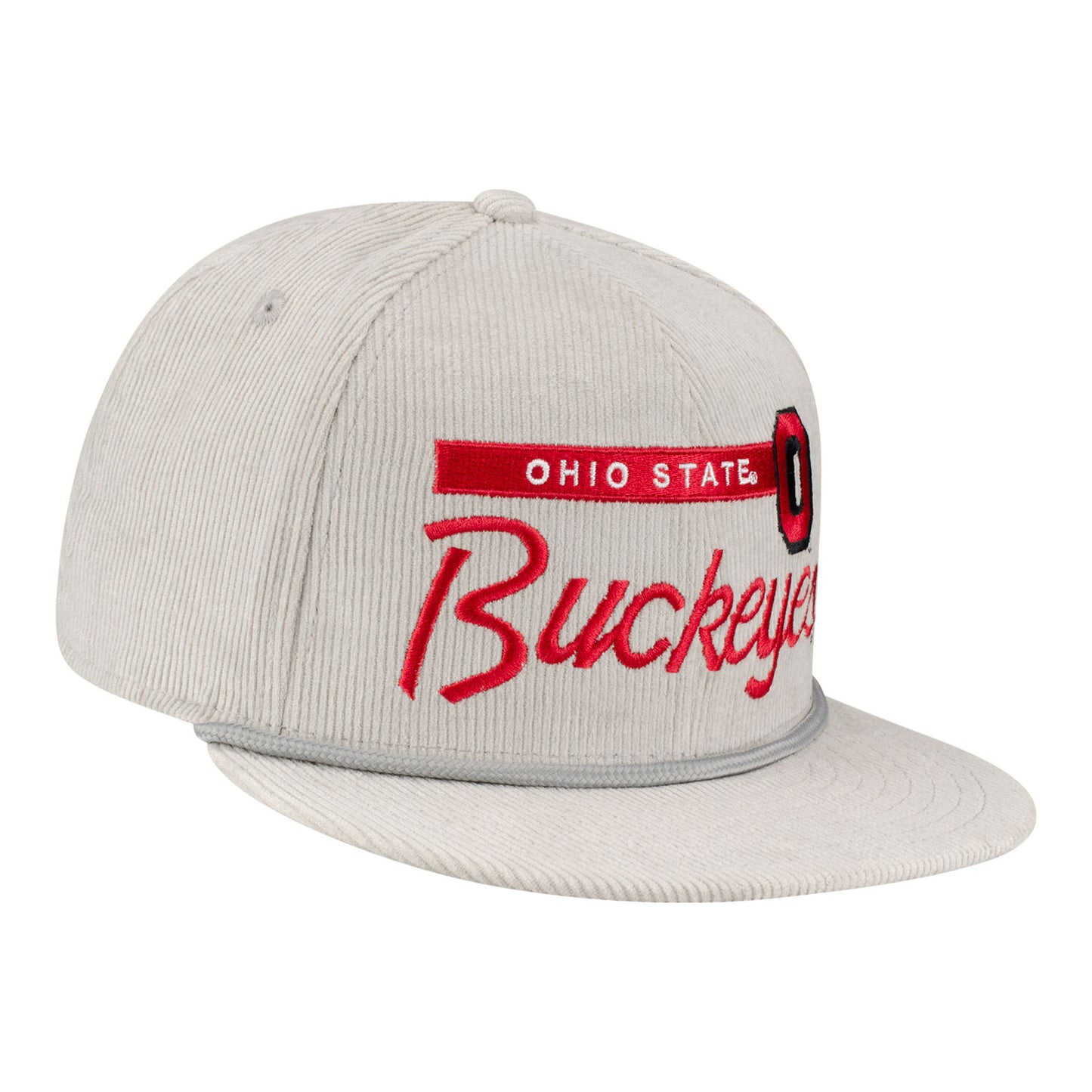 Ohio State Buckeyes New Era 950 Corduroy Rope Hat - Front Right View