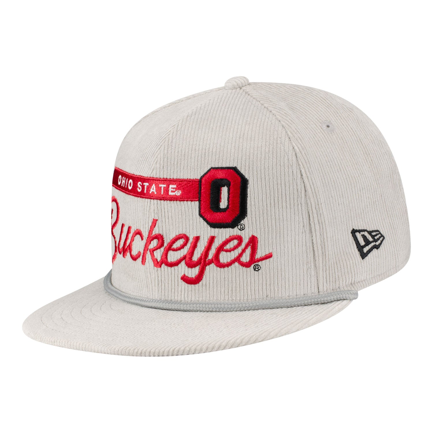Ohio State Buckeyes New Era 950 Corduroy Rope Hat - Front Left View