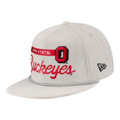 Ohio State Buckeyes New Era 950 Corduroy Rope Hat - Front Left View