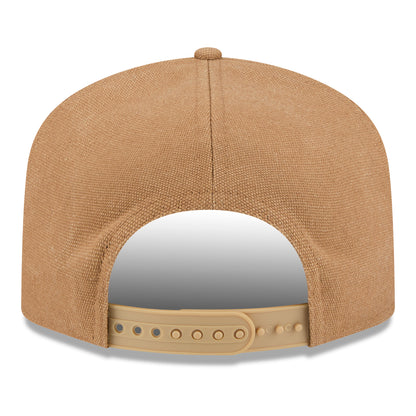 Ohio State Buckeyes New Era Beaded Rope Hat In Tan - Back View