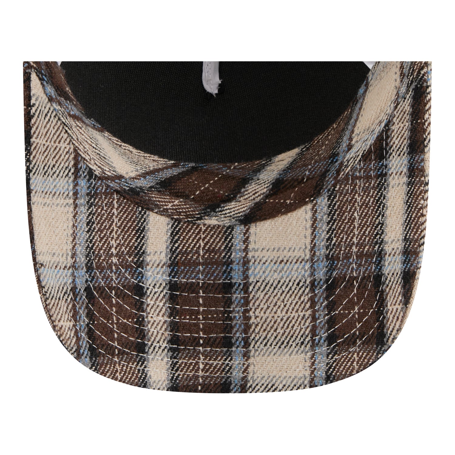 Ohio State Buckeyes New Era 940 Plaid Patch Hat - Bill View