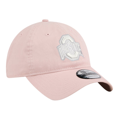 Ohio State Buckeyes New Era 920 Primary Logo Pink Hat - Front Right View