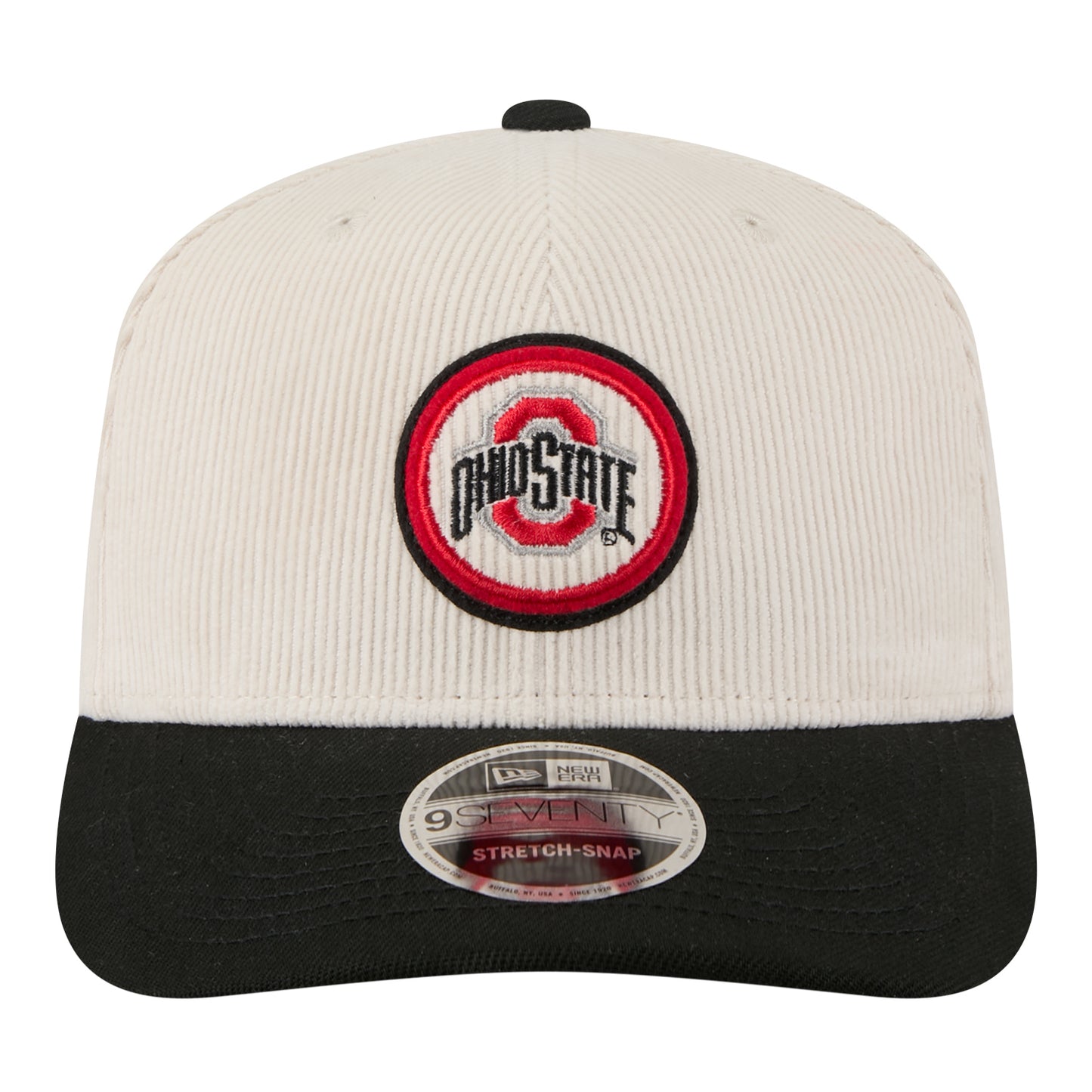 Ohio State Buckeyes New Era 970 Loyal Corduroy Hat - Front View