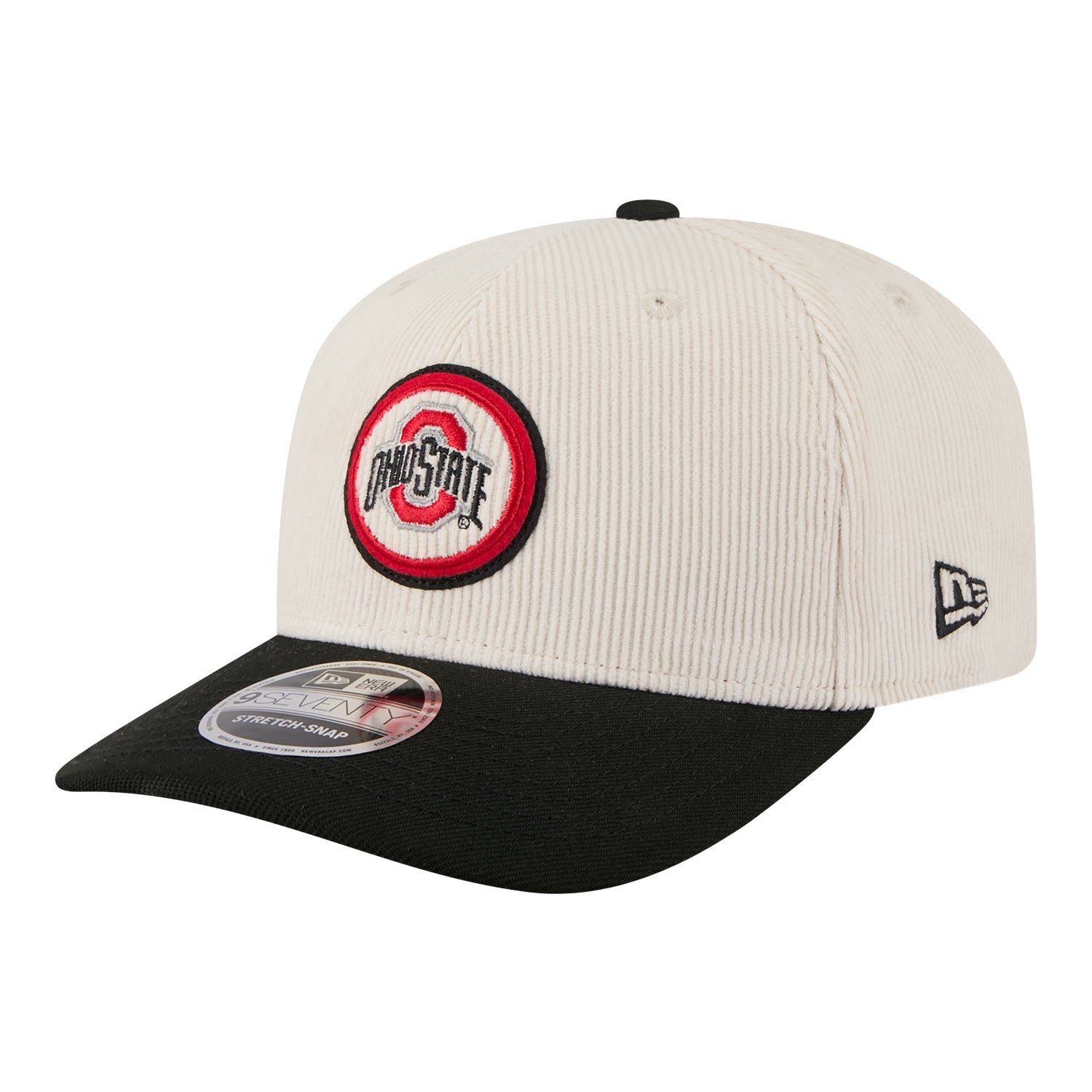 Ohio State Buckeyes New Era 970 Loyal Corduroy Hat - Front Left View
