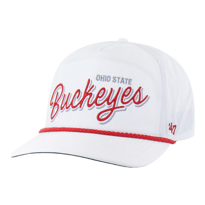 Ohio State Buckeyes 47 Brand Hitch Fairway White Hat In White - Front Left View