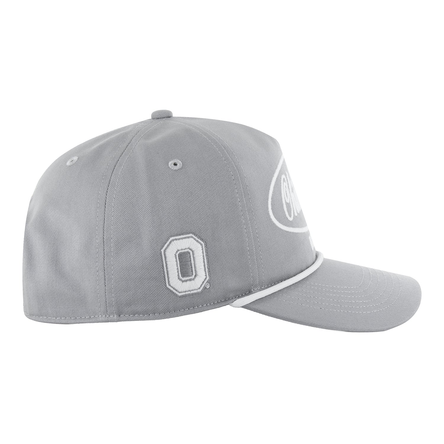 Ohio State Buckeyes 47 Brand Hitch Foundational Rope Hat in Gray - Right View