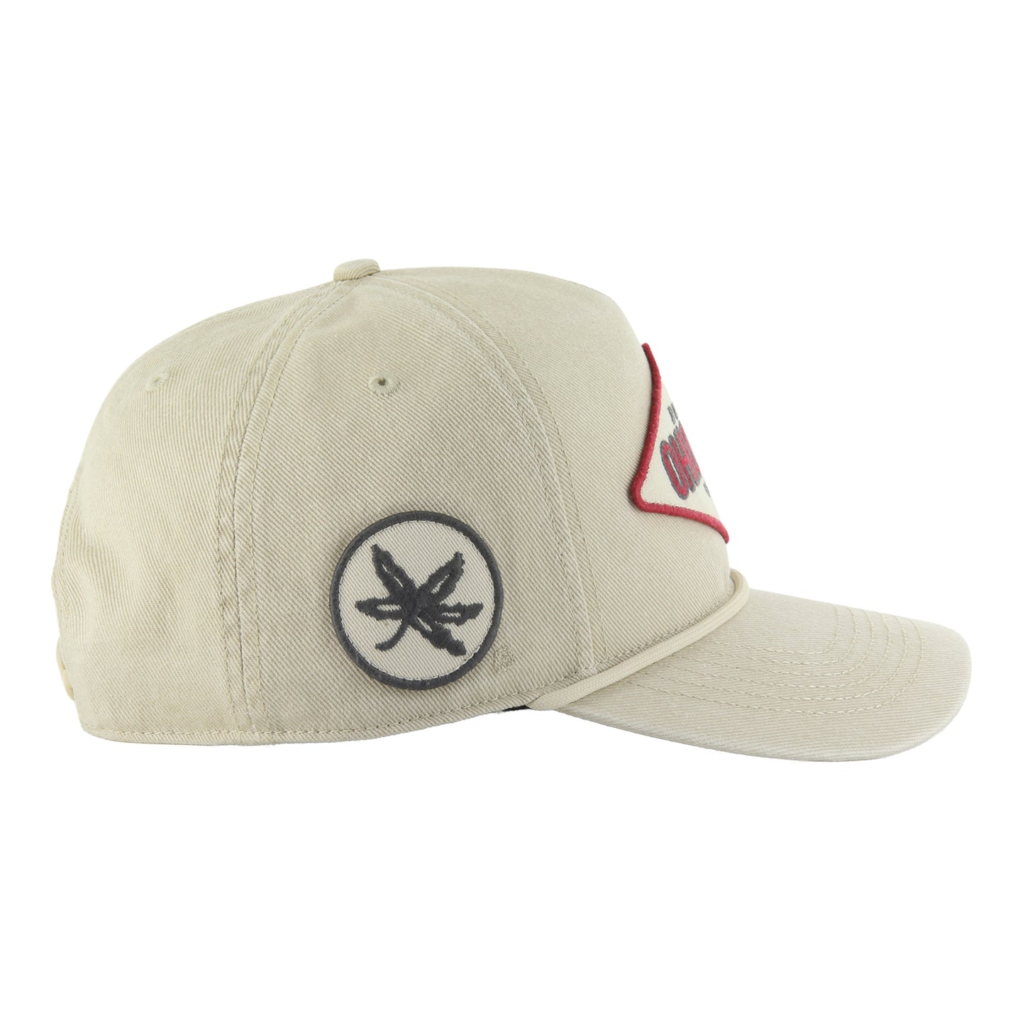 Ohio State Buckeyes 47 Brand Hitch Buckeyes Diamond Tan Hat - Right View