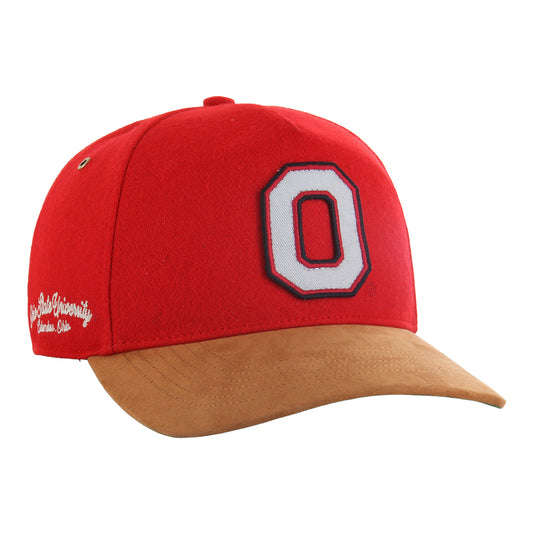 Ohio State Buckeyes 47 Brand Hitch Golden Age Hat In Scarlet - Front Right View
