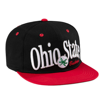 Ohio State Buckeyes Homefield Logo Snapback Hat In Black - Front Right View