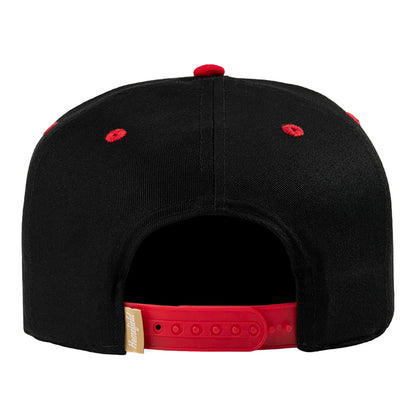 Ohio State Buckeyes Homefield Logo Snapback Hat In Black - Back View