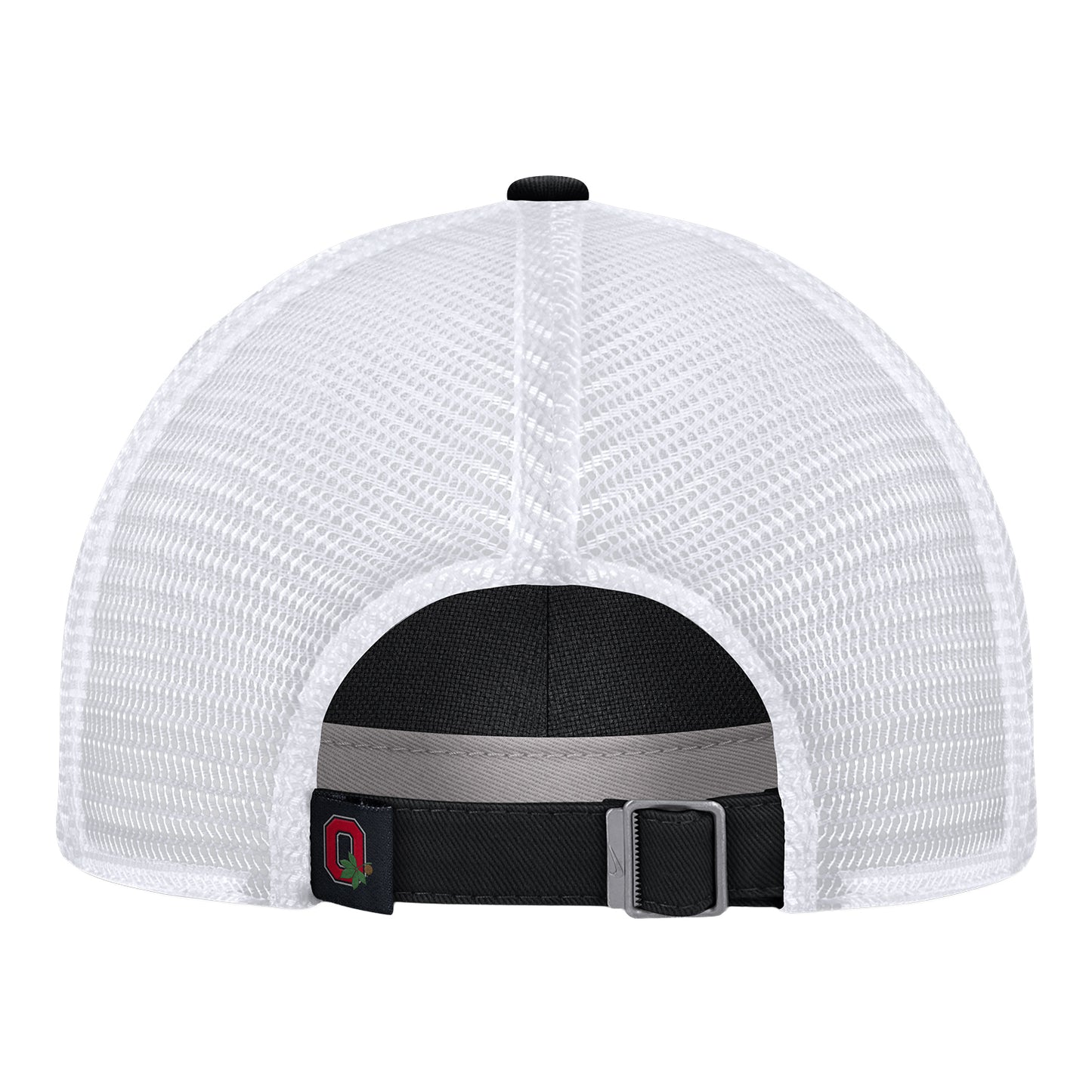 Ohio State Buckeyes Nike Unstructured Trucker Hat in Black - Back