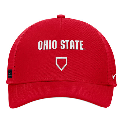 Ohio State Buckeyes Coaches 5 Panel Trucker Hat - Front