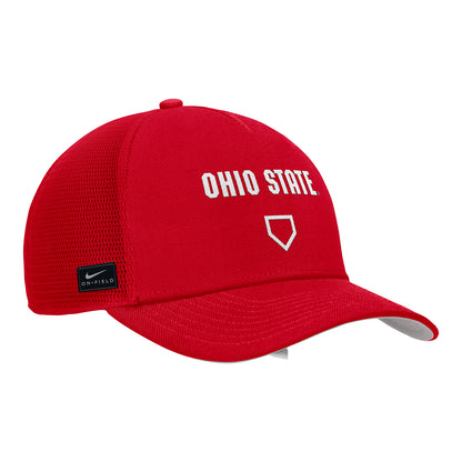 Ohio State Buckeyes Coaches 5 Panel Trucker Hat - Angled Front Right