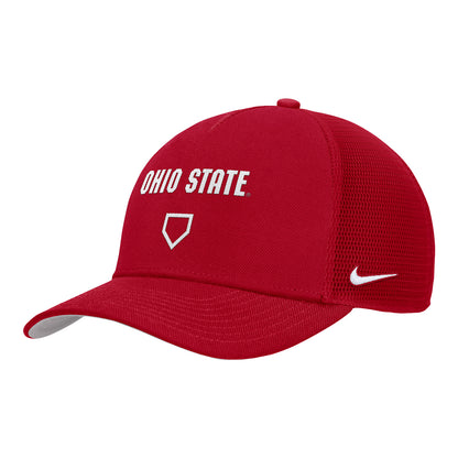 Ohio State Buckeyes Coaches 5 Panel Trucker Hat - Angled Front Left