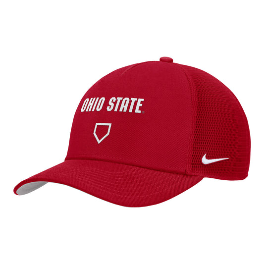 Ohio State Buckeyes Coaches 5 Panel Trucker Hat - Angled Front Left